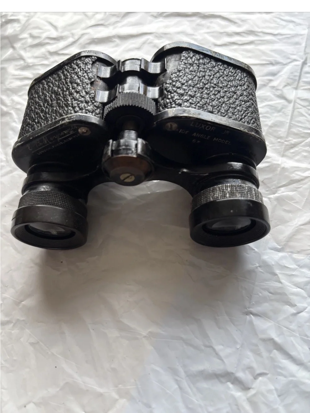 Luxor Jr Military Bino-Vintage Black Binoculars with Tan Carry Case -